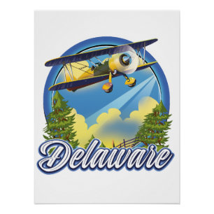 Delaware-Reiselogo Poster