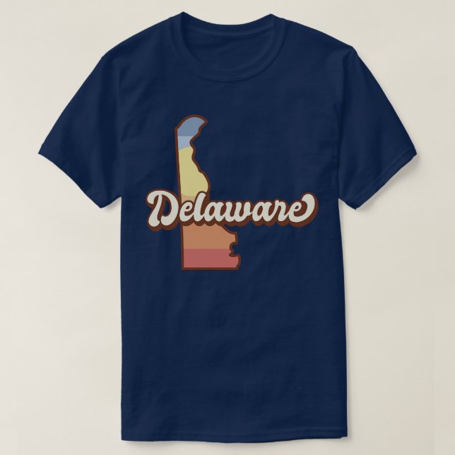 Delaware Retro T-Shirt (Design vorne)