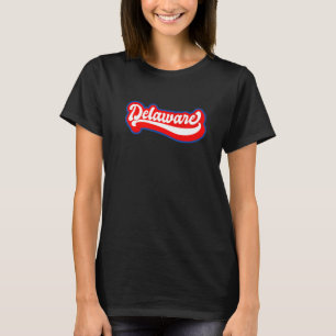 Delaware Retro US Staat Puerto Rico Flag Premium T-Shirt