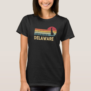 DELAWARE Retro Vintager US-Staat Karte Delaware Pa T-Shirt