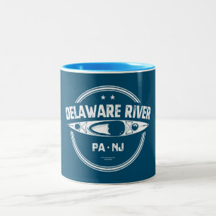 Delaware River Kayaking Zweifarbige Tasse