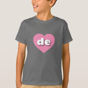 Delaware-Rosa-Herz - I Liebe de T-Shirt