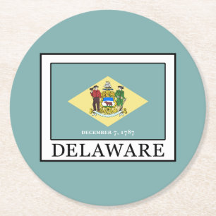 Delaware Runder Pappuntersetzer