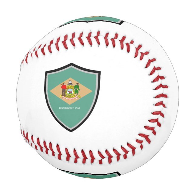 Delaware-Schildflagge-Baseball Baseball (Vorne Rechts)