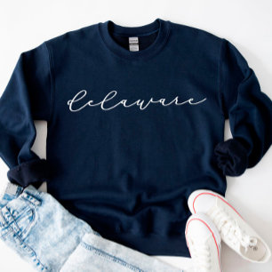 Delaware Script Staat Women's Sweatshirt