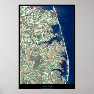 Delaware Seashore Satellitenposter Poster