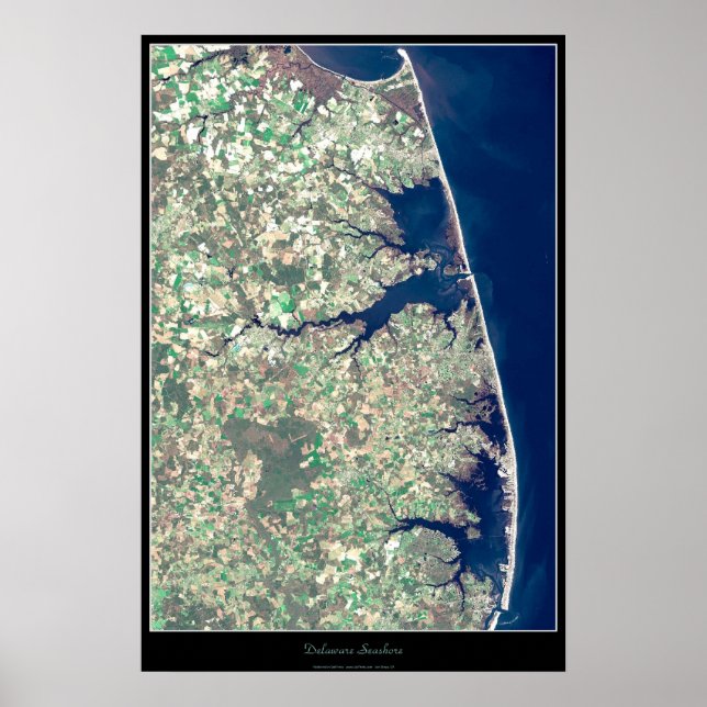 Delaware Seashore Satellitenposter Poster (Vorne)
