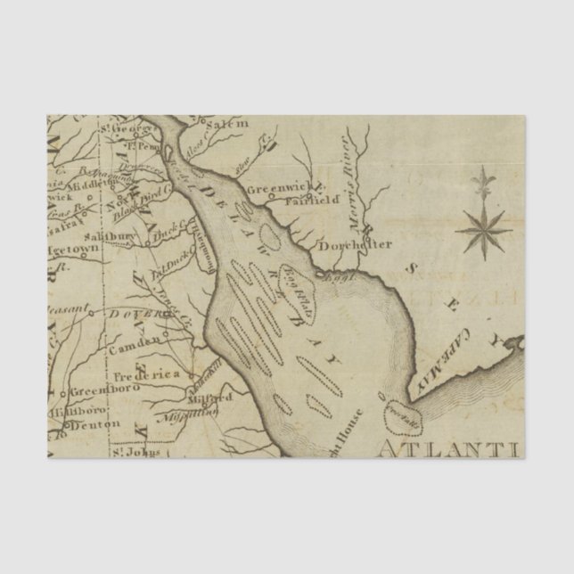 Delaware Seidenpapier (Vorderseite)
