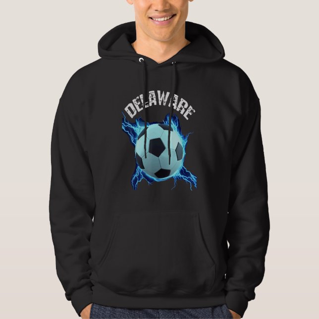Delaware Soccer Retro Hoodie (Vorderseite)