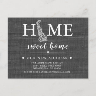 DELAWARE-Staat-Umbuchungskarte Ankündigungspostkarte