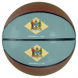 Delaware Staatsflagge Basketball