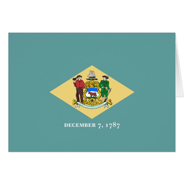 Delaware Staatsflagge Design (Vorderseite (Horizontal))