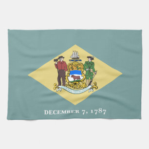 Delaware Staatsflagge Geschirrtuch