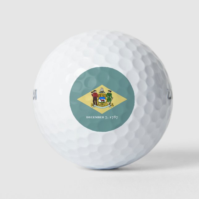 Delaware Staatsflagge Golfball (Vorderseite)