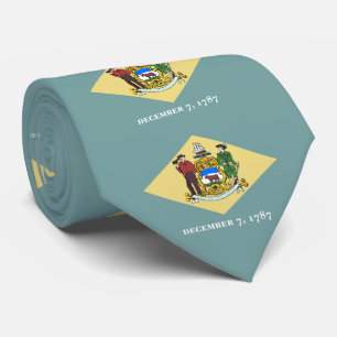 Delaware Staatsflagge Krawatte