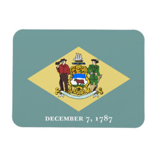 Delaware Staatsflagge Magnet