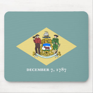 Delaware Staatsflagge Mousepad