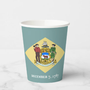 Delaware Staatsflagge Pappbecher
