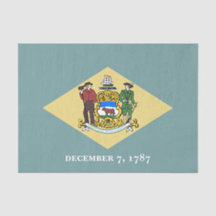 Delaware-Staatsflagge Seidenpapier