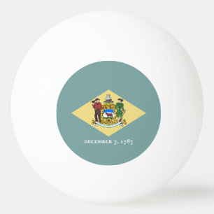 Delaware-Staatsflagge Tischtennisball