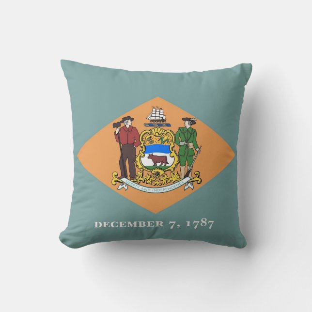 Delaware State Flag American MoJo Pillow Kissen (Vorderseite)