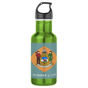 Delaware State Flag Liberty Flasche Trinkflasche