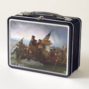 Delaware-Überquerung 1776: General George Washingt Metall Brotdose