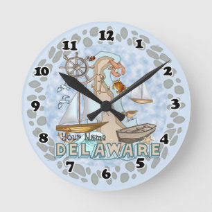 Delaware-Uhr Runde Wanduhr
