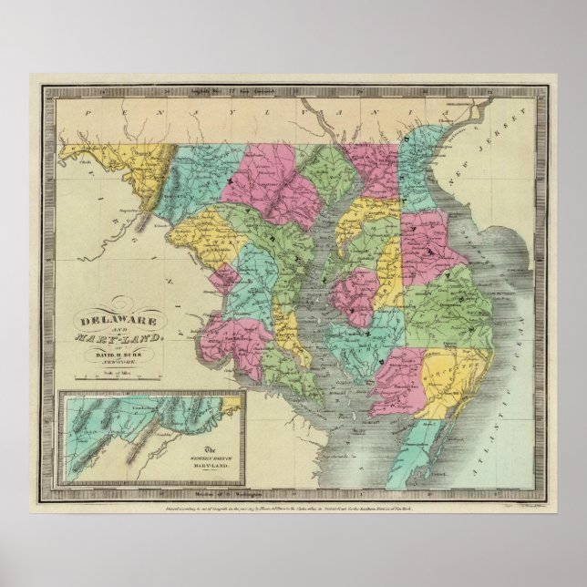 Delaware und MaryLand Poster (Vorne)