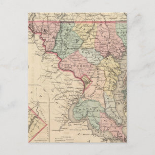 Delaware und Maryland Postkarte