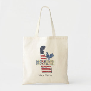 Delaware United Staaten Retro Staat Map Vintag USA Tragetasche