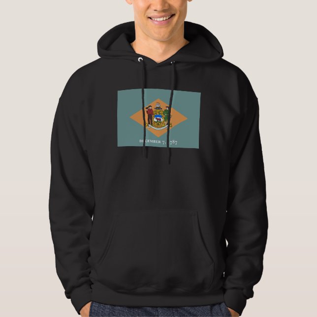 Delaware, US-Staatsflagge der Diamond Hoodie (Vorderseite)