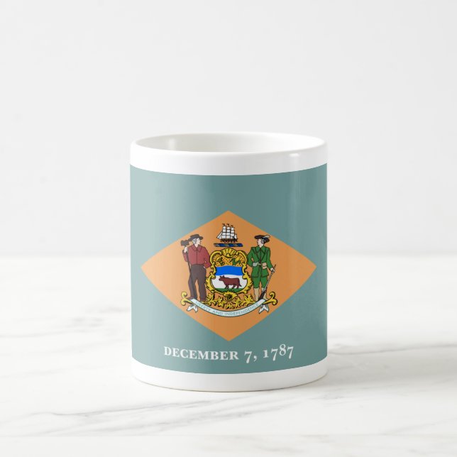 Delaware, US-Staatsflagge der Diamond Kaffeetasse (Mittel)