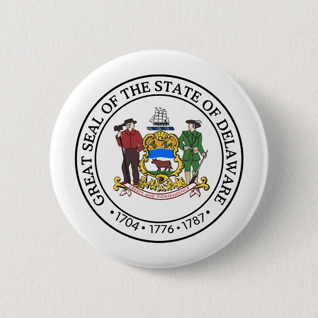 Delaware, USA Button (Vorderseite)
