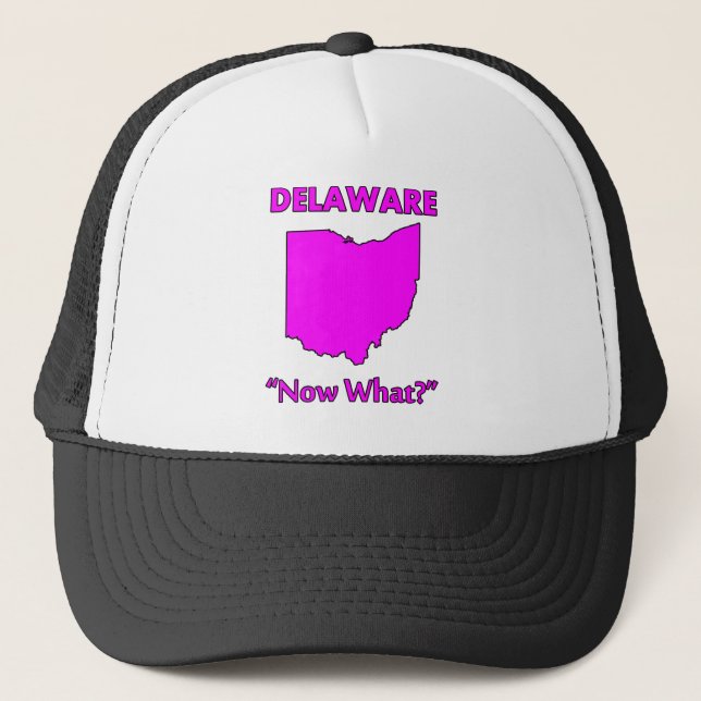 Delaware - Was nun? Truckerkappe (Vorderseite)