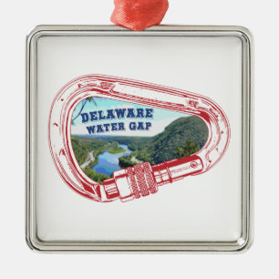 Delaware Water Gap Climbing Carabiner Ornament Aus Metall