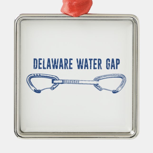 Delaware Water Gap Klettern Schnellziehen Ornament Aus Metall (Vorne)