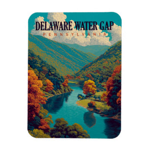 Delaware Water Gap Vintage Travel Magnet