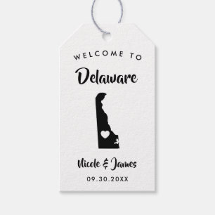 Delaware Wedding Welcome Bag Tags, Geschenkanhänger