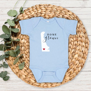 Delaware Zuhause Grown Staat T-Shirt Baby Strampler
