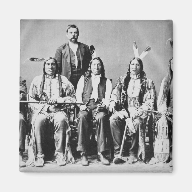 Delegiof Sioux chiefs, led by Red Cloud (1822) Magnet (Vorne)
