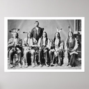Delegiof Sioux chiefs, led by Red Cloud (1822) Poster