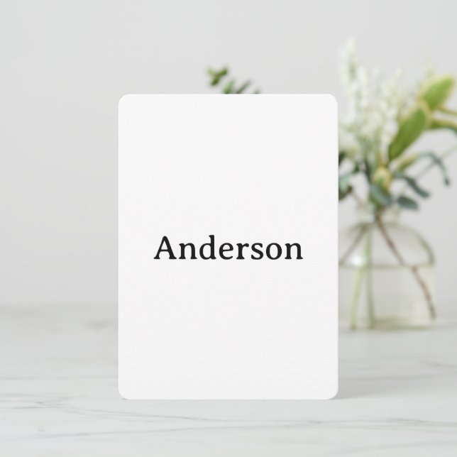 Delete Text Replace Own Design 4.5"x6.25" Rounded Dankeskarte (Stehend Vorderseite)