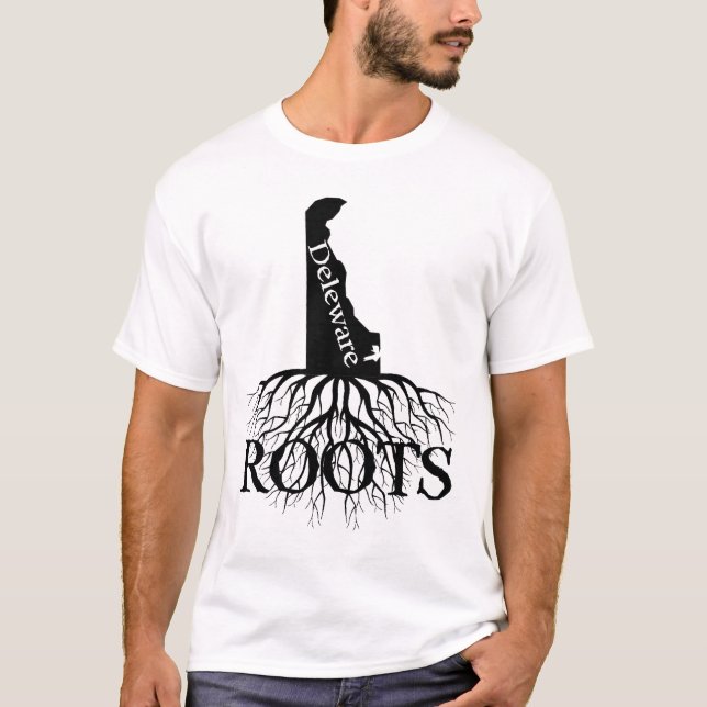 Deleware Staat Roots Shirt für Frauen oder Männer (Vorderseite)