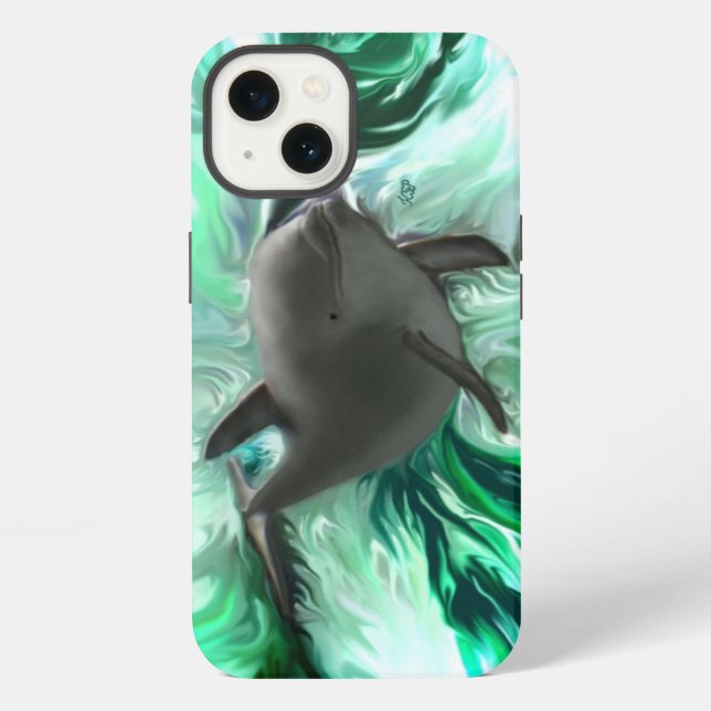 Delfin Baby iPhone Hülle (Rückseite)