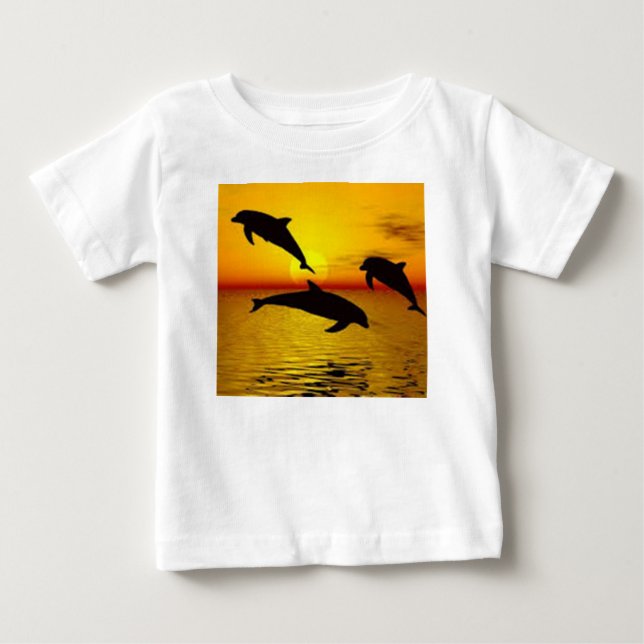 Delfin Baby T-shirt (Vorderseite)