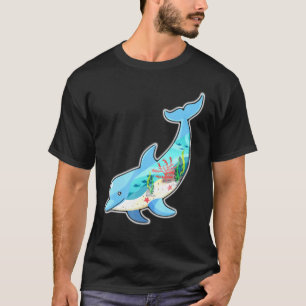 Delfin Delfine Fisch Meer Ozean Kinder Frauen Spaß T-Shirt