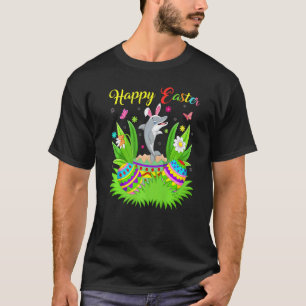 Delfin Fisch Florales Oster-Ei Lustiger Delfin Os T-Shirt