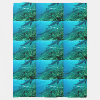 Delfin Fisch Meer Ozean unter Wasser schwimmen Fleecedecke