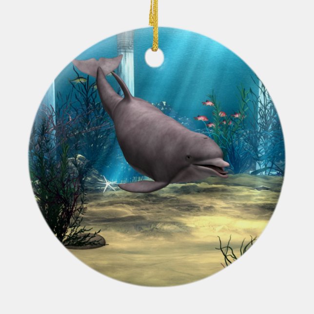 Delfin Keramikornament (Hinten)